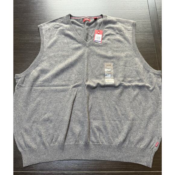Izod Men’s Vest Heathered Gray Size XXL New - Picture 1 of 6